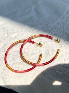 Hand-Wrapped Hoop Earrings - Made in India